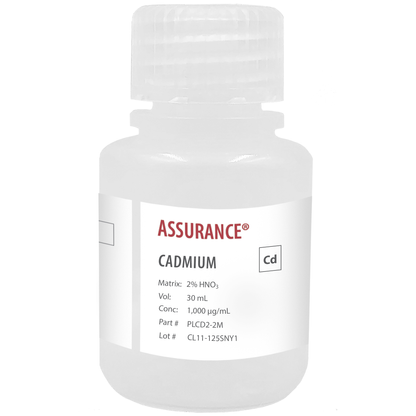 Cadmium, 1,000 µg/mL, for AA and ICP, 30 mL