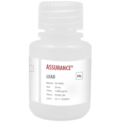 Lead, 1,000 µg/mL, for AA and ICP, 30 mL