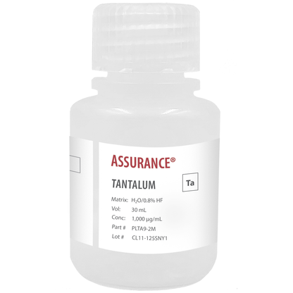 Tantalum, 1,000 µg/mL, for AA and ICP, 30 mL