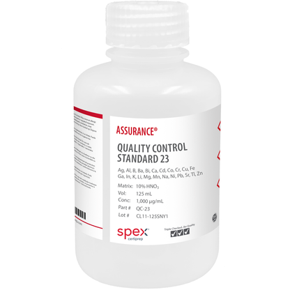 Quality Control Standard 23, 1,000 µg/mL (1,000 ppm) for AA & ICP, 125 mL