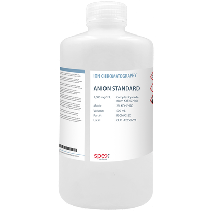 Cyanide, Complex Certified Reference Standard, 1,000 µg/mL (1,000 ppm), 500 mL