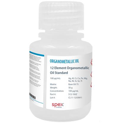 Multi-Element Organometallic Oil Standards, 12 Elements, 100 µg/g, 50 g