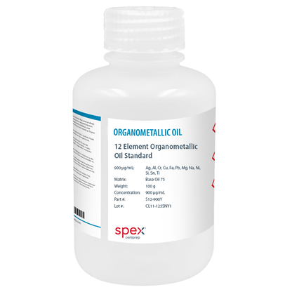 Multi-Element Organometallic Oil Standards, 12 Elements, 900 µg/g, 100 g