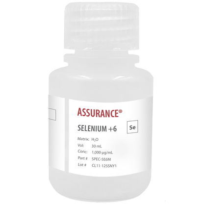 Selenium +6, 1,000 µg/mL, for AA and ICP, 30 mL