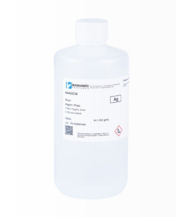 1000 ug/mL SILVER/NaCN 500mL