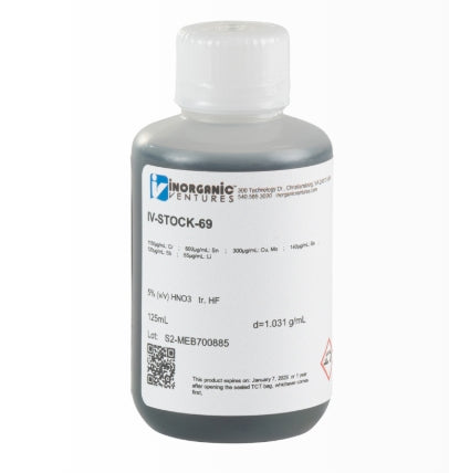 USP<232>/ICH Q3D Class 3 Oral Elemental Impurities, 125mL