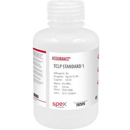 TCLP Standard without Mercury for AA & ICP, 125 mL
