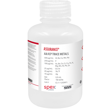 Trace Metals with Mercury for AA & ICP, 125 mL