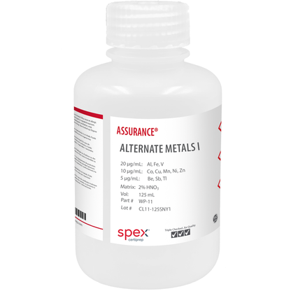 Alternate Metals for AA & ICP, 125 mL