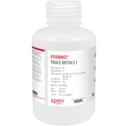 Trace Metals with Mercury for AA & ICP, 125 mL