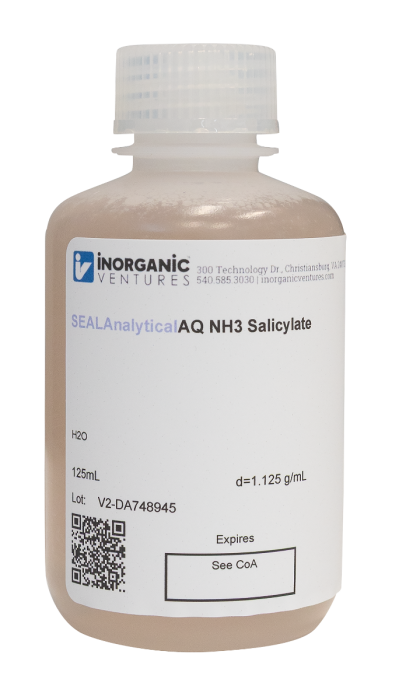 Salicylate Reagent for Ammonia Analysis, 125mL