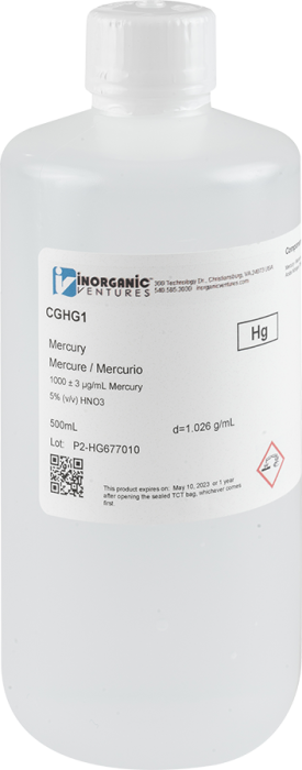 1000ug/mL MERCURY 500mL
