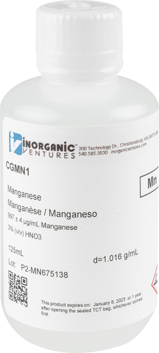 1000ug/mL MANGANESE 125mL