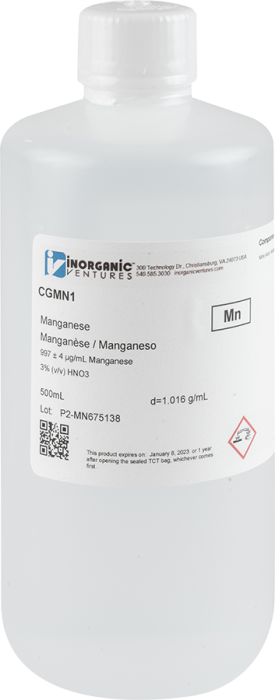 1000ug/mL MANGANESE 500mL