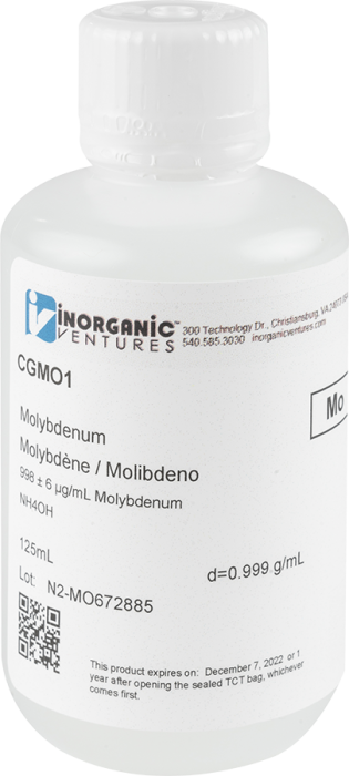 1000ug/mL MOLYBDENUM 125mL