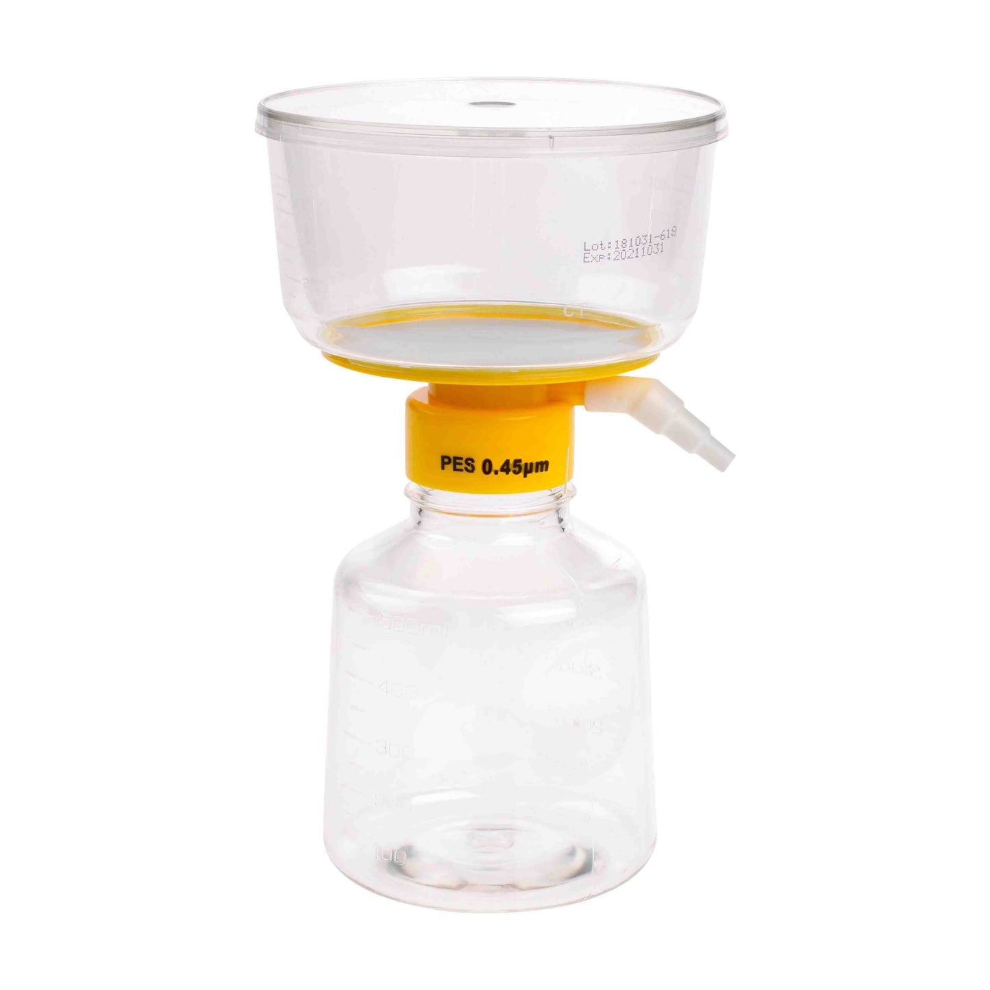 500mL Filter System, PES Filter Material, 0.45?m, 90mm, Sterile