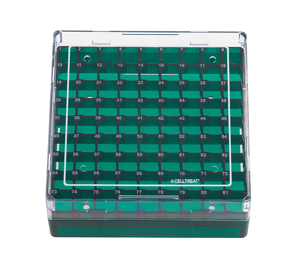 Storage Box, CF Cryogenic Vial, 100 Place, Polycarbonate, Non-sterile