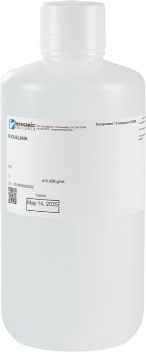 DEIONIZED WATER BLANK 1L