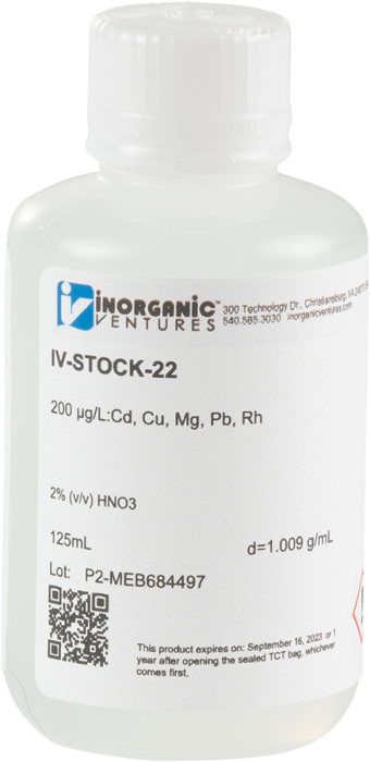 ICP-MS CALIBRATION STD 22, 125