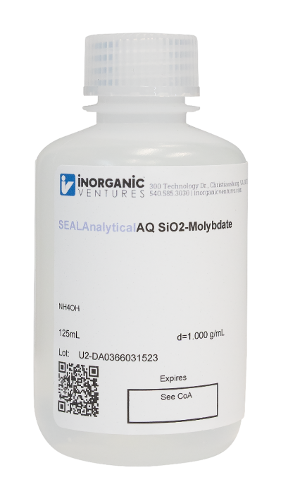 Ammonium Molybdate Reagent (10% w/v) for Silica Analysis, 125mL