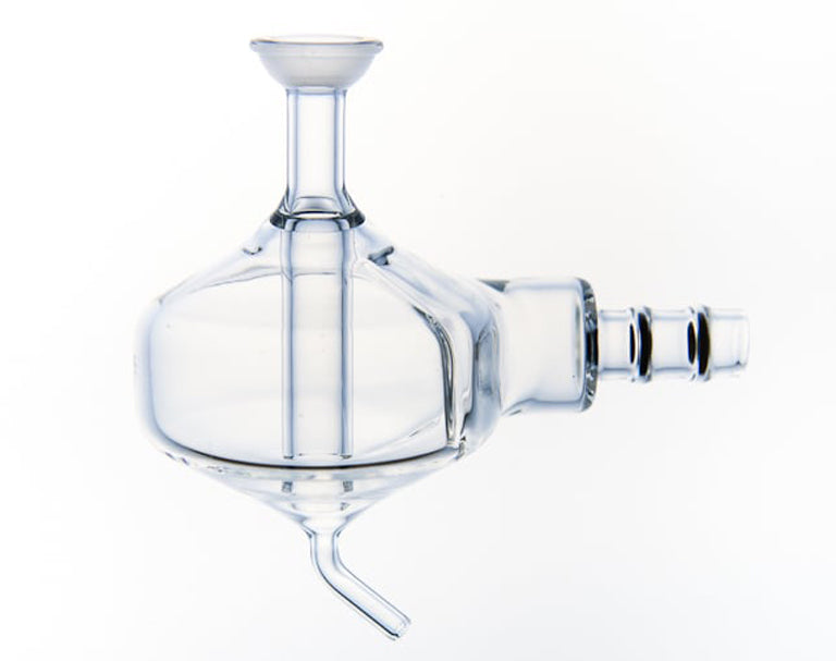 Spray Chamber - Pyrex - Cyclonic - Pump Drain - Baffled