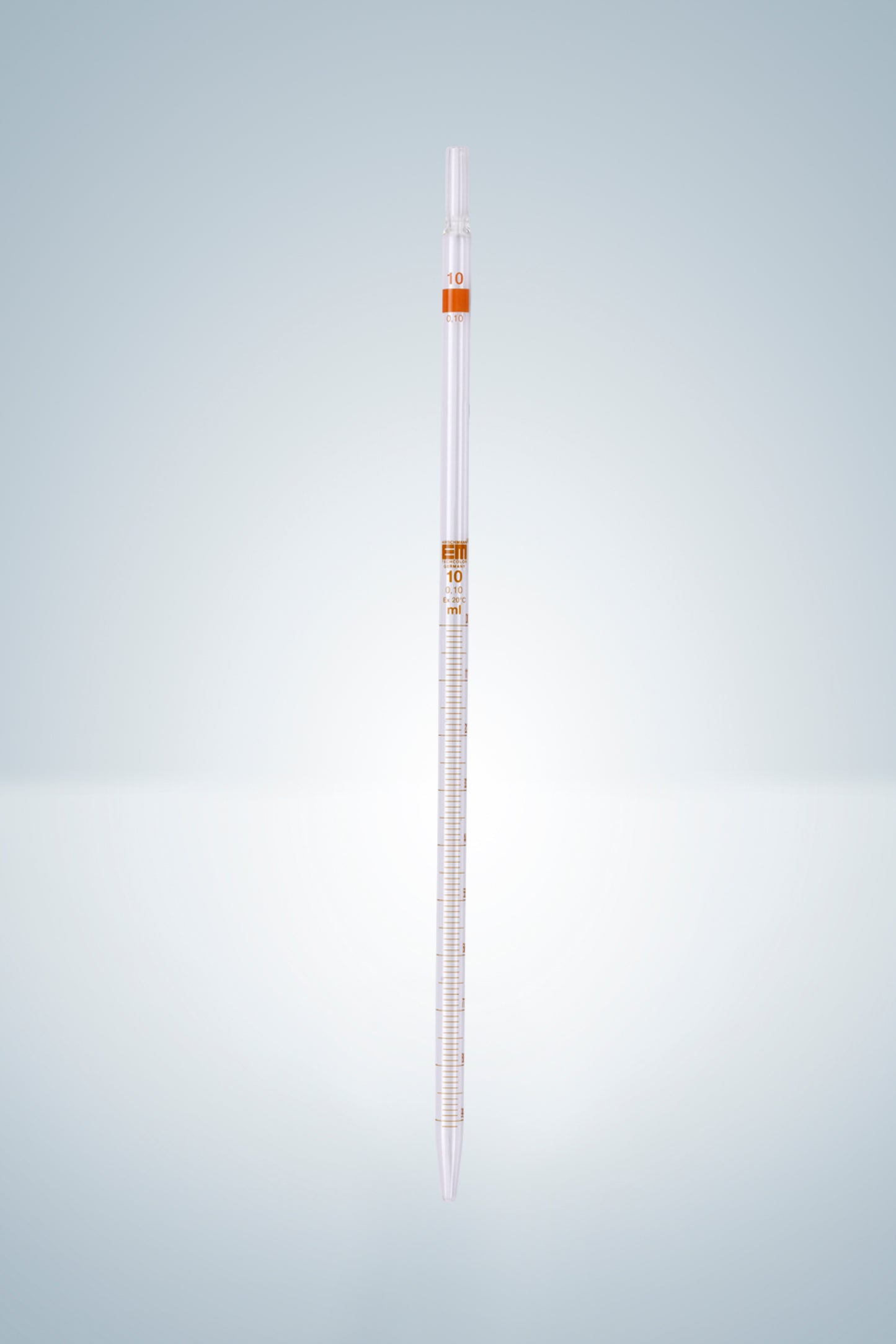 Grad. pipettes, amber grad., wide op.