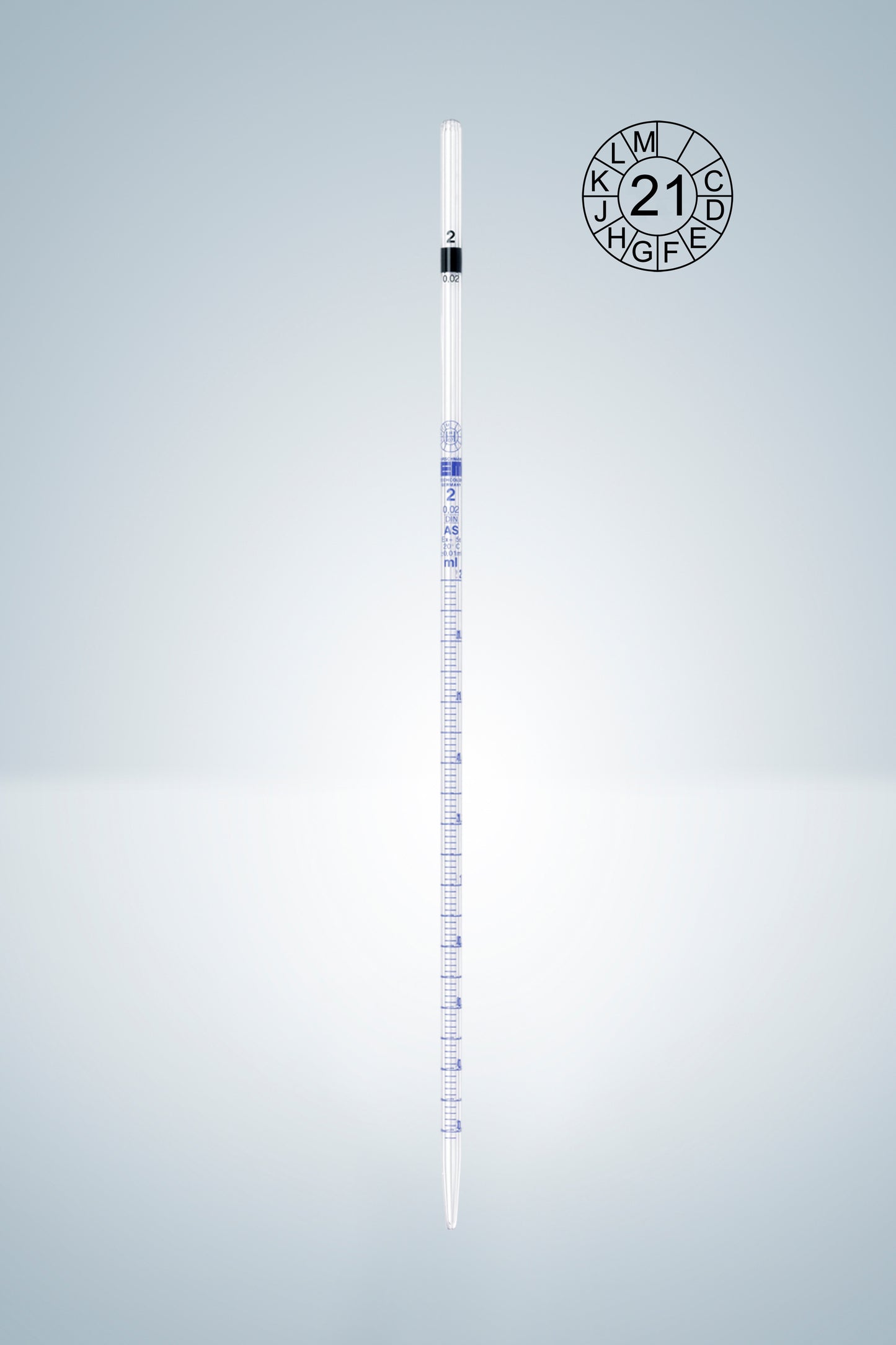 Graduated pipettes, cl. AS, blue grad.