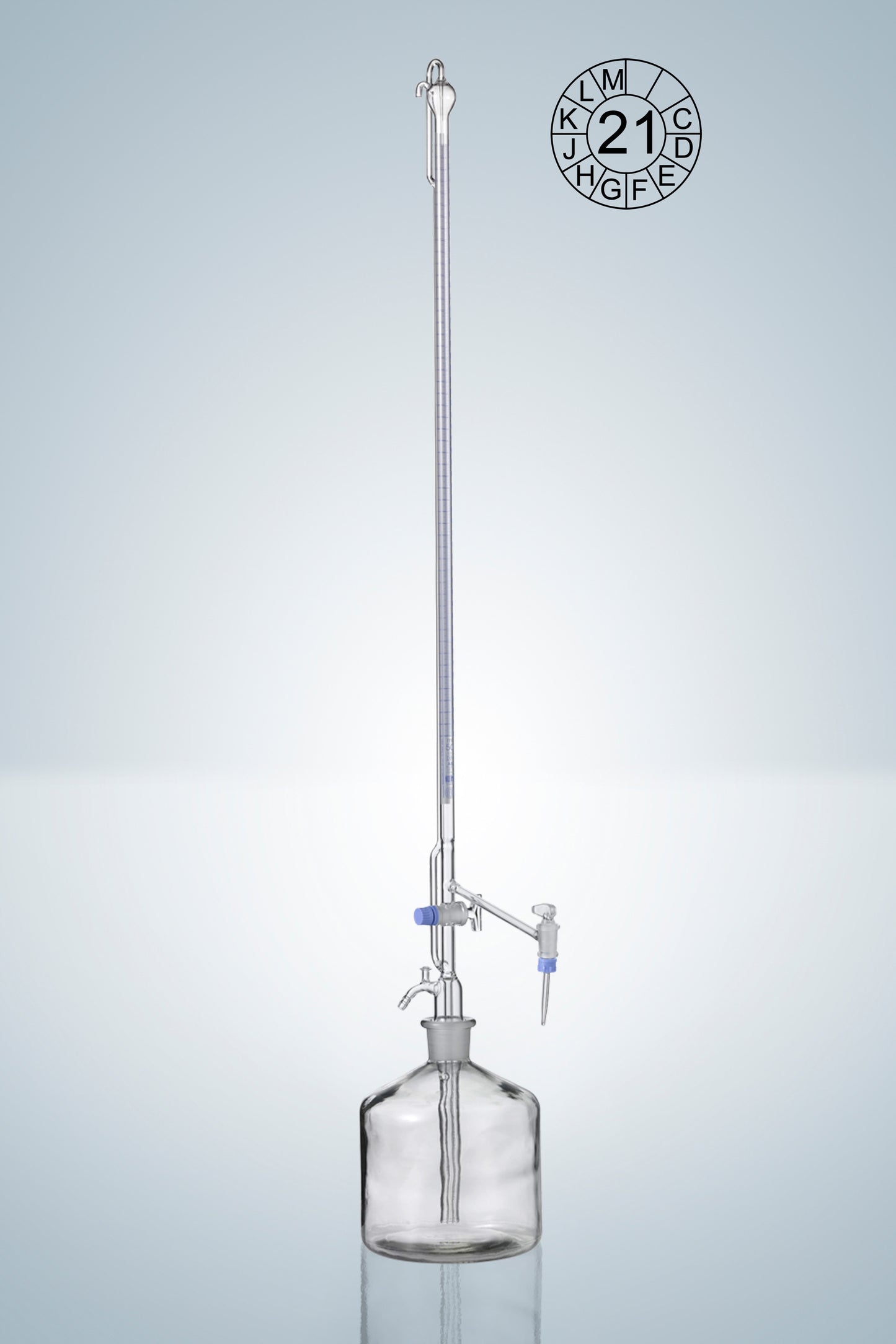 Automa. burettes DURAN® cl. AS blue grad