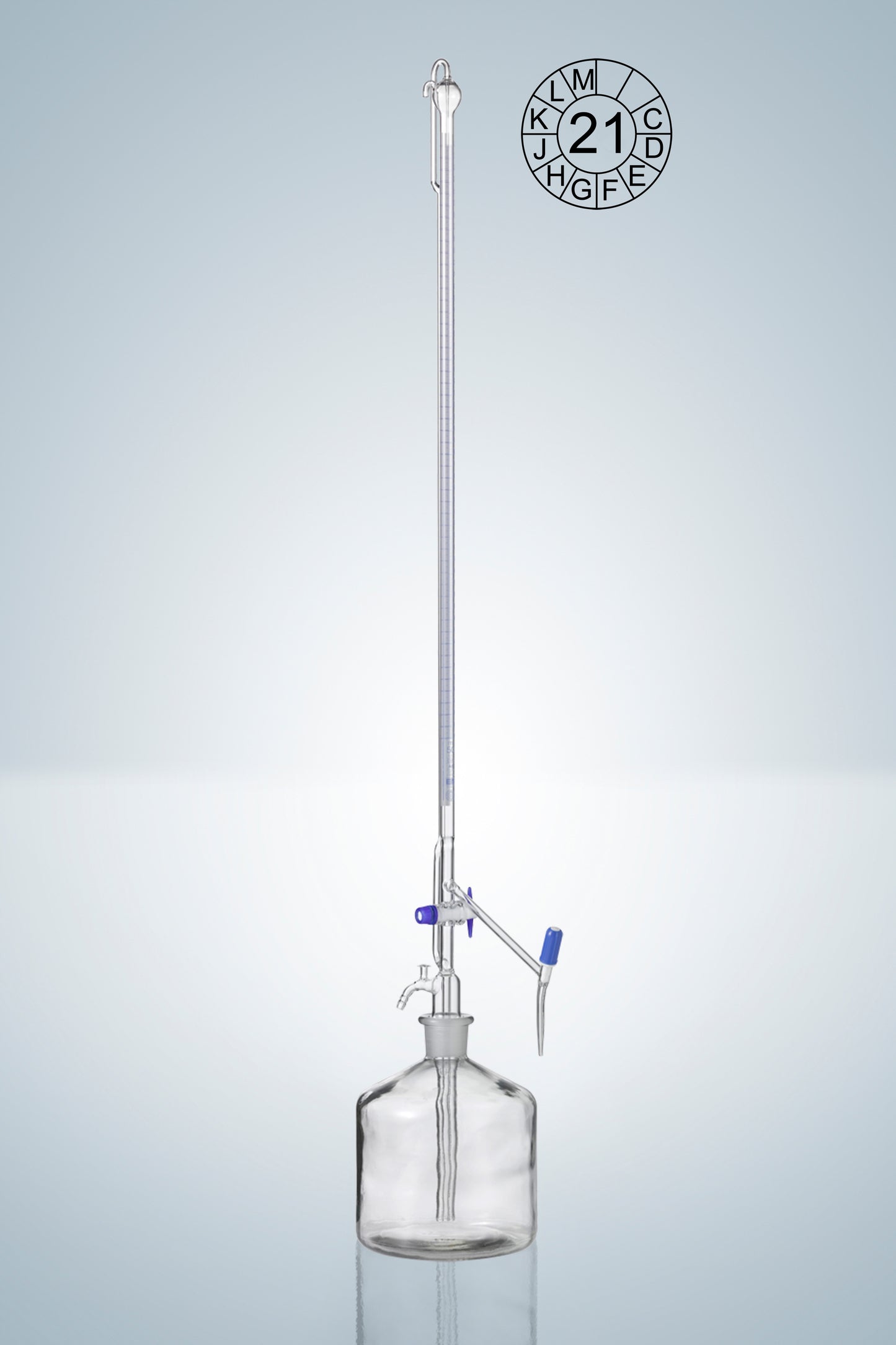 Automa. burettes DURAN® cl. AS blue grad