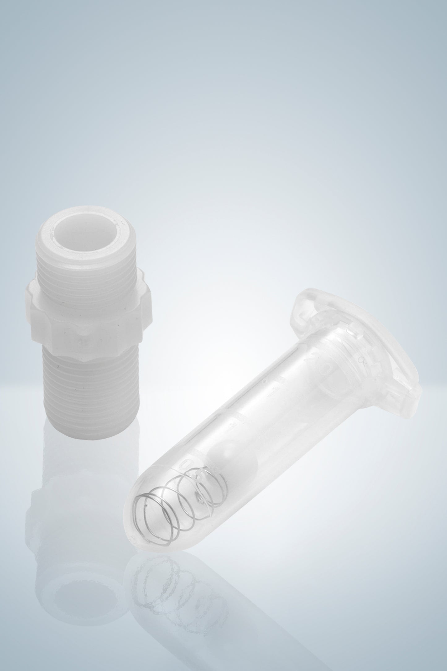 Suction valve, valve seat/ball made of high purity alumina ceramics (Al2O3 99,7%), spring made of platin-iridium (HF)