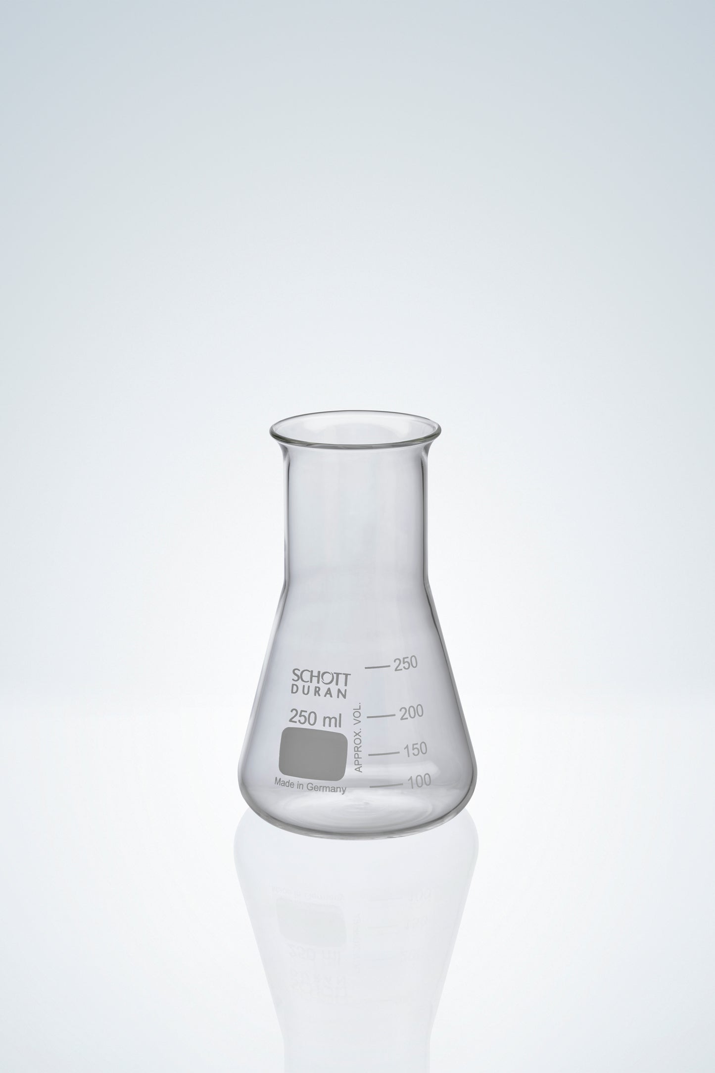 Erlenmeyer flasks DURAN®, white grad.