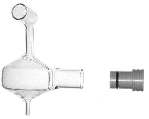 Spray Chamber - Quartz - Cyclonic - No Baffle - with Neb Adapter