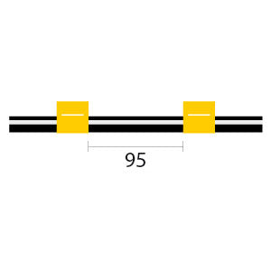 Finaprep 2-stop Viton Yellow-Yellow Pump Tubing (95mm between stops)