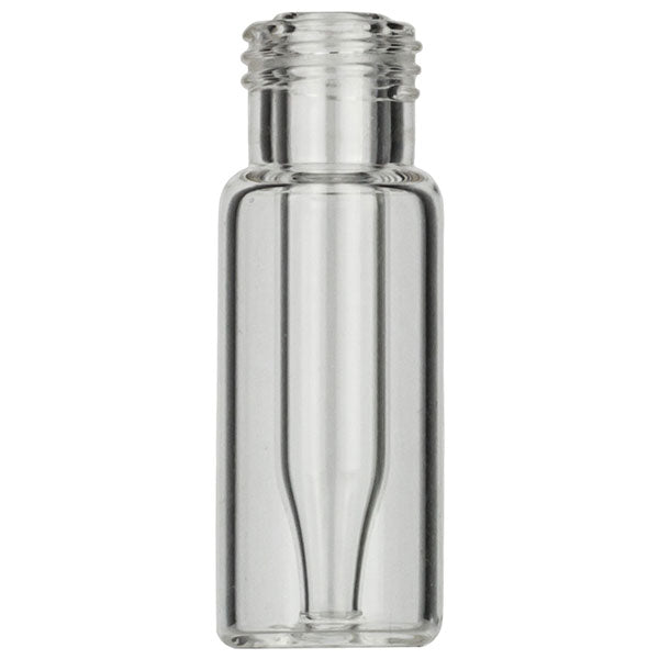 Screw neck vial, N 9, 11.6x32.0 mm, clear, with integr. 0.2 mL insert