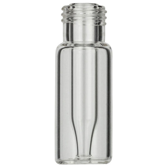 Screw neck vial, N 9, 11.6x32.0 mm, clear, with integr. 0.2 mL insert