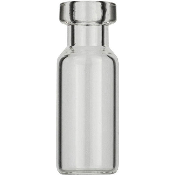 Crimp neck vial, N 11, 11.6x32.0 mm, 2 mL, small opening, flat bottom, clear