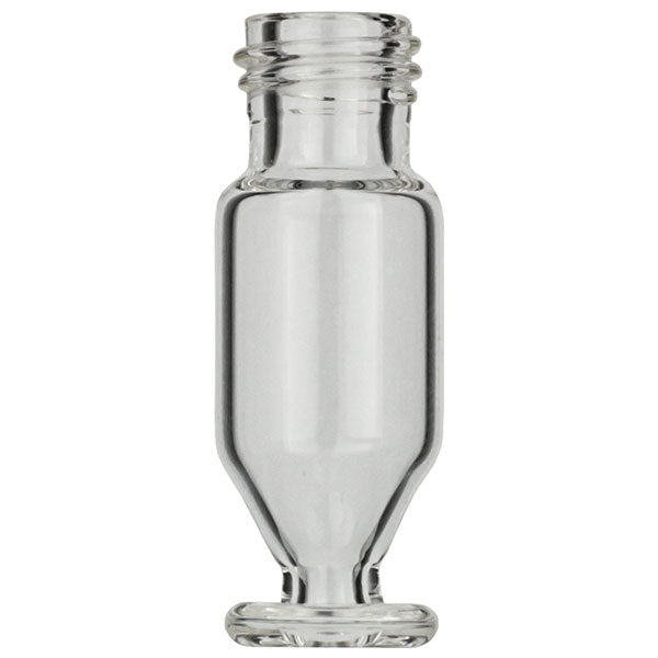 Screw neck vial, N 9, 11.6x32.0 mm, 1.1 mL, conical + round pedestal clear