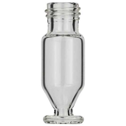 Screw neck vial, N 9, 11.6x32.0 mm, 1.1 mL, conical + round pedestal clear