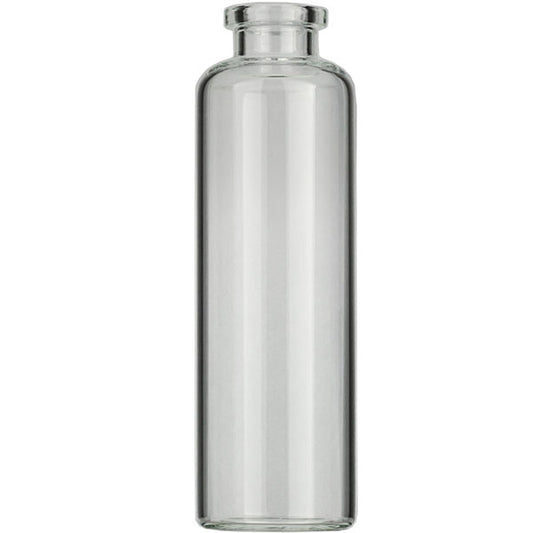 Crimp neck vial, N 20, 31.0x101.0 mm, 50.0 mL, flat bottom, flat neck, clear