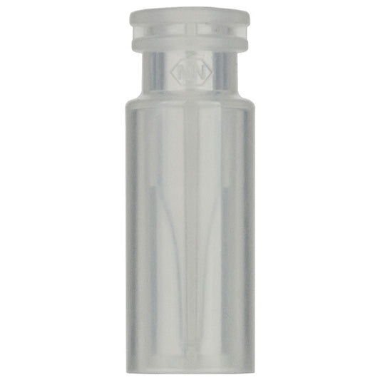 Snap ring/crimp neck vial,N 11, 11.6x32 mm,PP tr.,w. integr. 0.2 mL glass insert