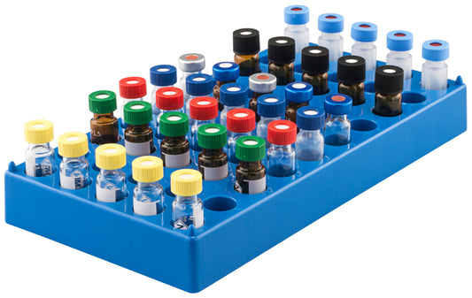 Vial rack, max. diameter 12 mm, 50 pos., stackable (if empty)