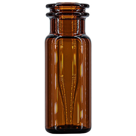 Snap ring/crimp neck vial, N 11, 11.6x32.0 mm, amber, with integr. 0.2 mL insert