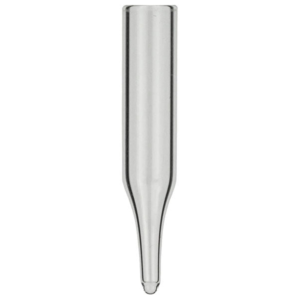 Micro-insert, N 9|N 10|N 11, 6.0x31.0 mm, 0.25 mL, conical, 12 mm tip, clear