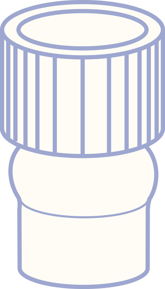 PE plug, N 8, Polyethylene, transparent, closed top, no liner
