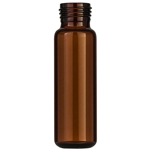 Screw neck vial, N 18, 22.5x75.5 mm, 20.0 mL, rounded bottom, amber