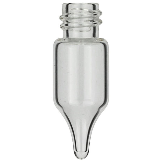 Screw neck vial, N 8, 11.6x32.0 mm, 1.1 mL, conical, clear