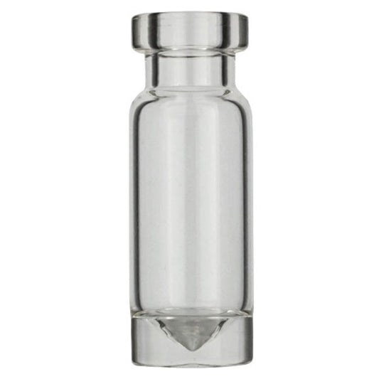 Crimp neck vial, N 11, 11.6x32.0 mm, 1.1 mL, cone in solid glass bottom, clear