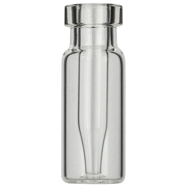 Crimp neck vial, N 11, 11.6x32.0 mm, clear, with integr. 0.2 mL insert
