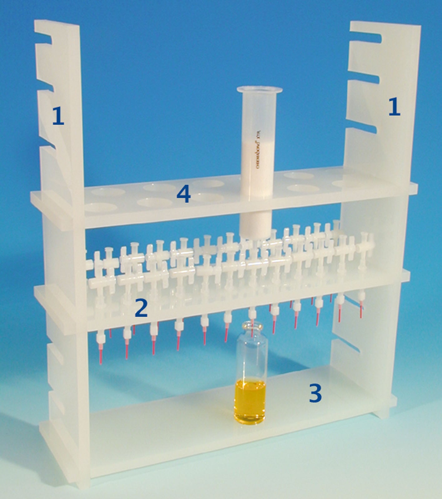 Rack for CHROMABOND XTR columns, 24 positions, PP, 1 set