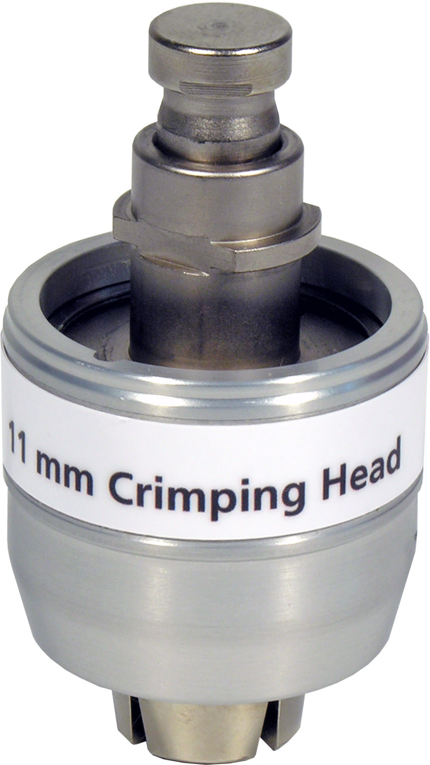Crimping head for 11 mm crimp caps, used with REF 735700